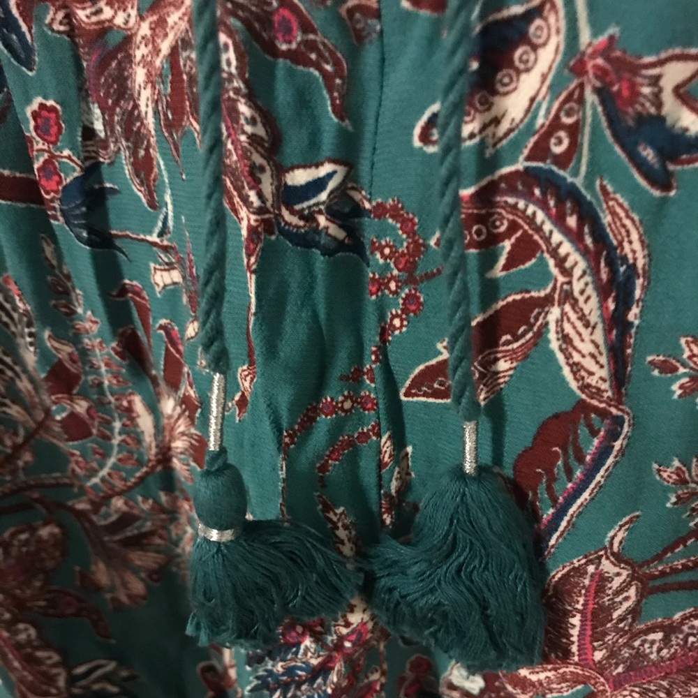 Ann Taylor Loft Green Patterned Flowy Shorts - XS - Picture 4 of 5